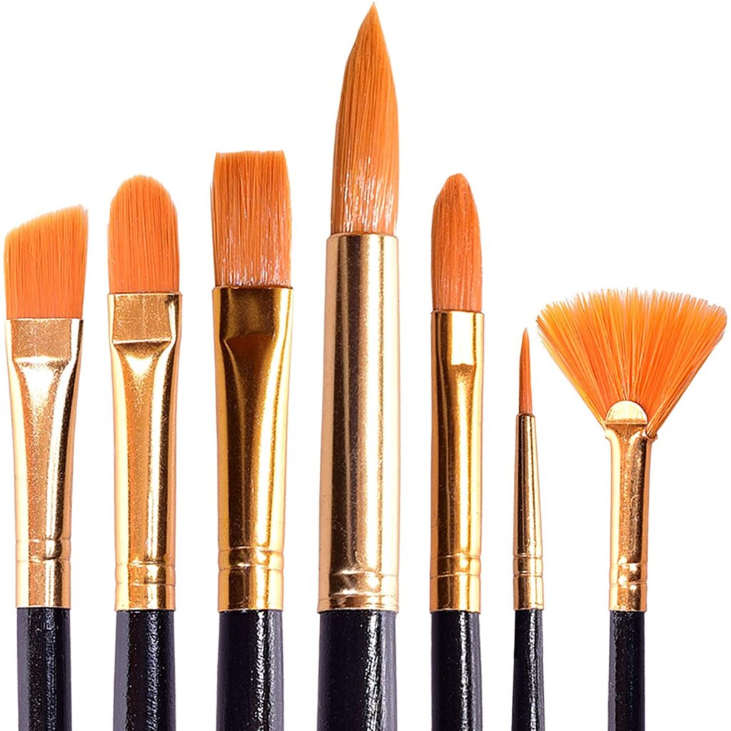 Paint brushes typically come in two forms, synthetic, and natural.