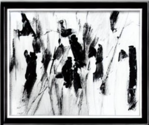 Black and White Painting - Canvas Painting Gift Ideas